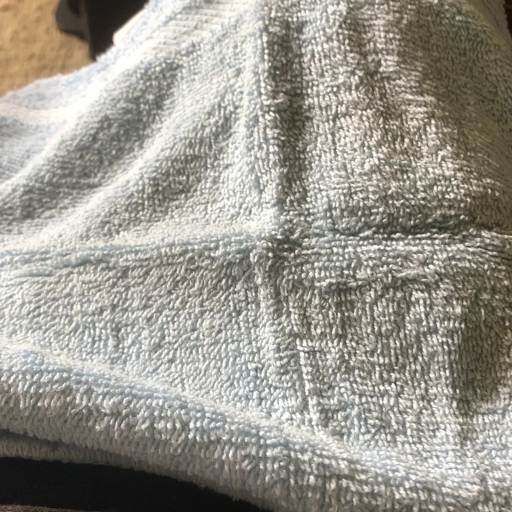 Light Blue Plush wash cloth